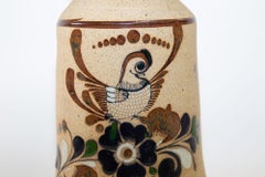 Vintage Large Folk Art Tonala Sandstone Pottery Vase, 1960's