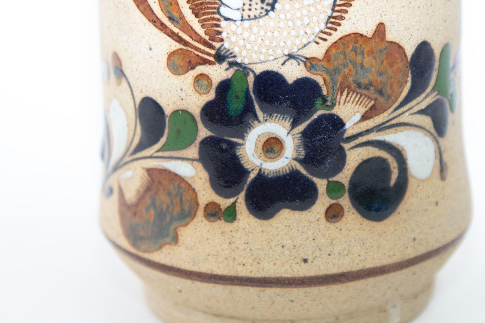 Poteries Grand vase d'art populaire vintage Tonala en poterie de grs, annes 1960 en vente