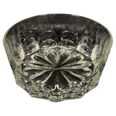 Grand bol en verre vintage au design symétrique - 2Y444