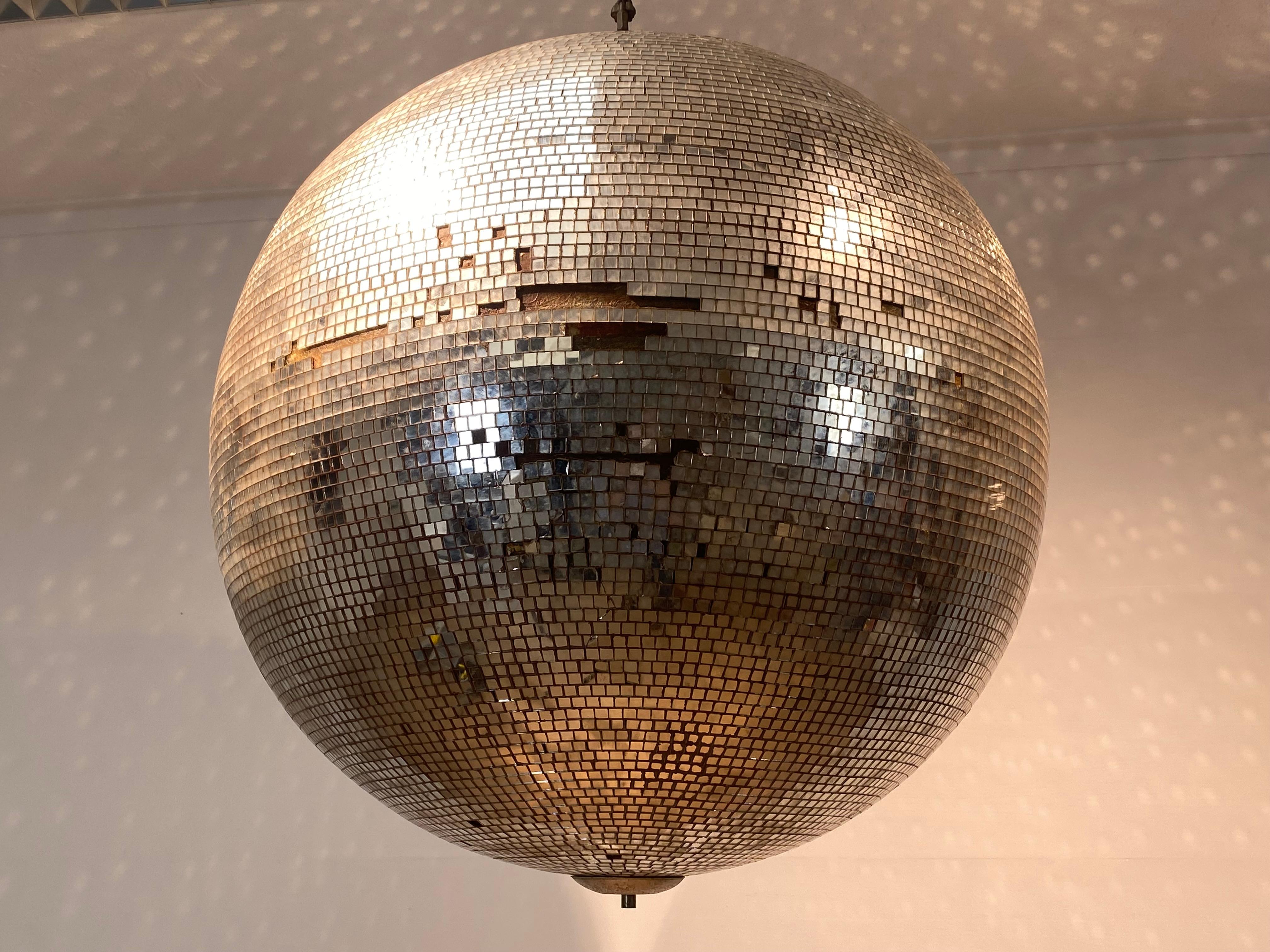 Vintage Large Glass Disco Ball 9