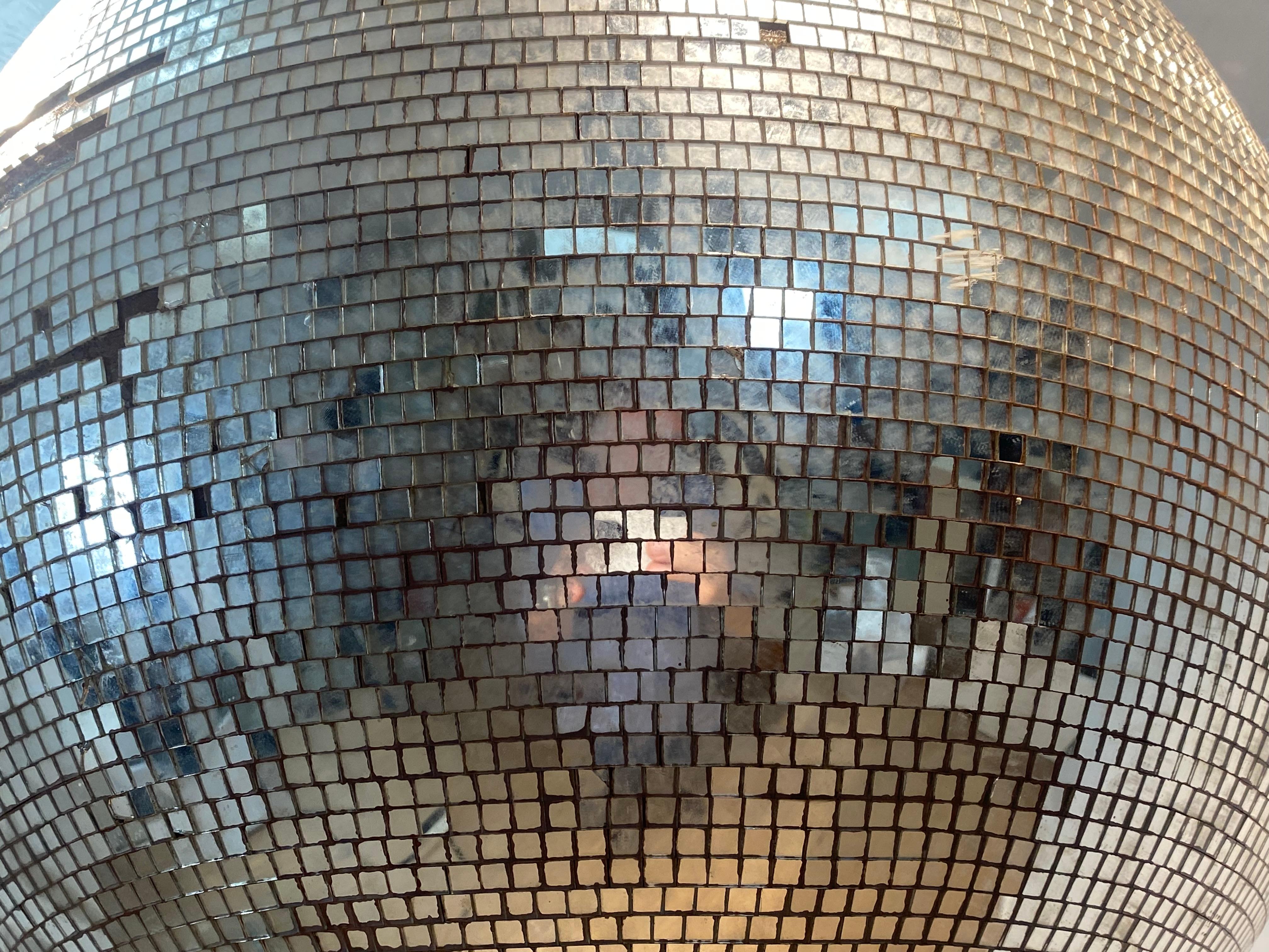 Vintage Large Glass Disco Ball 10