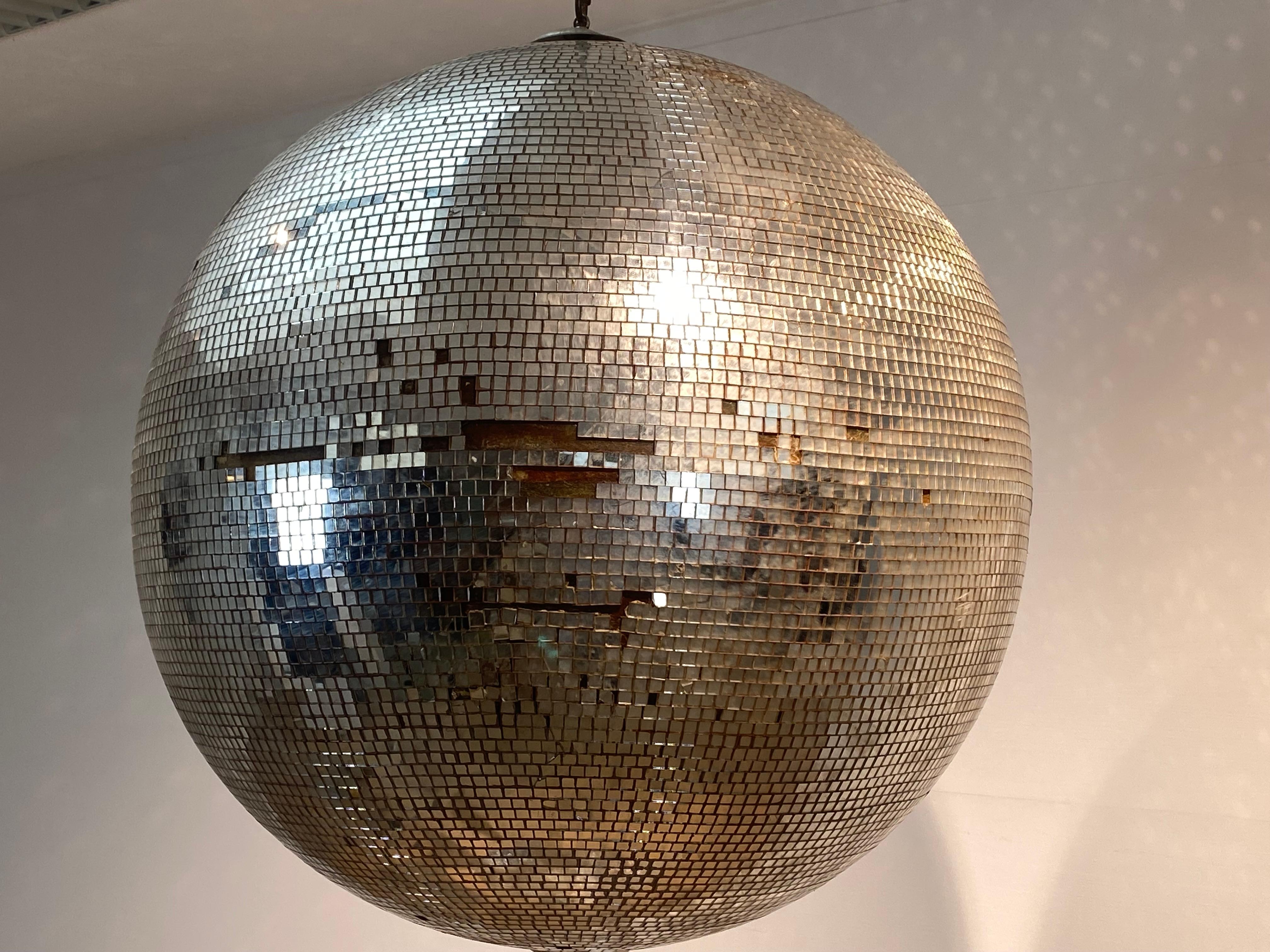 Belgian Vintage Large Glass Disco Ball