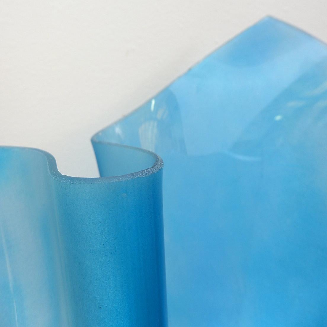 Großes Vintage-Pflanzgefäß aus Glas „Handtasche“ aus Glas im Angebot 6