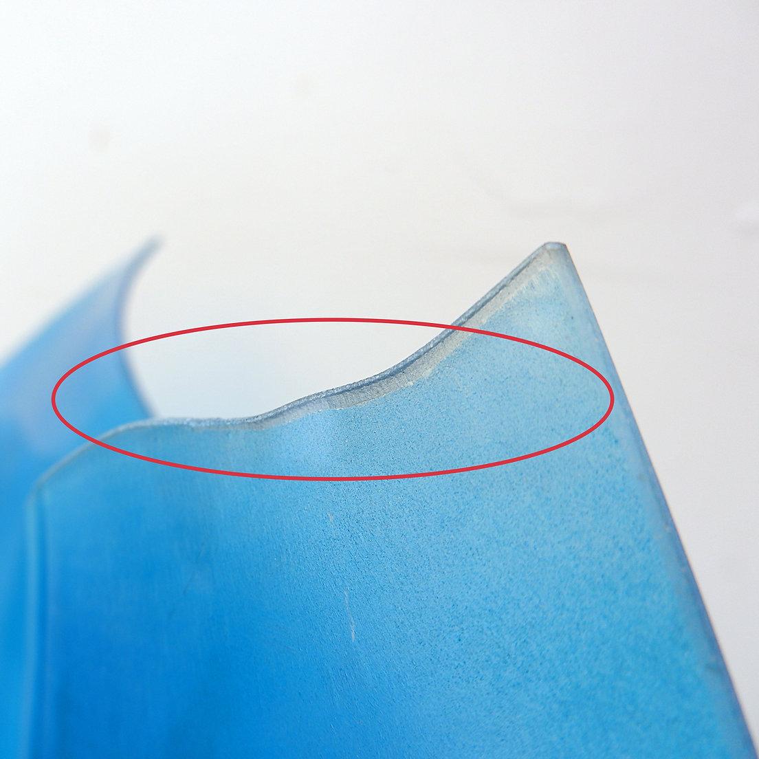 Großes Vintage-Pflanzgefäß aus Glas „Handtasche“ aus Glas (20. Jahrhundert) im Angebot