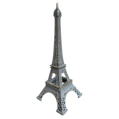 Used Large Grand Tour Paris Eiffel Tower French Souvenir Building Metal 1960s