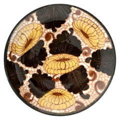 Vintage Large Hand-Painted Earthenware Vide-Poche / Decorative Plate, Italy