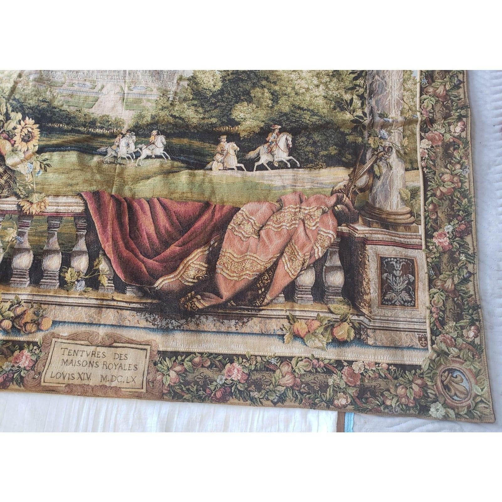 Tapestries LTD. Large hand woven Renaissance style wall hanging 55