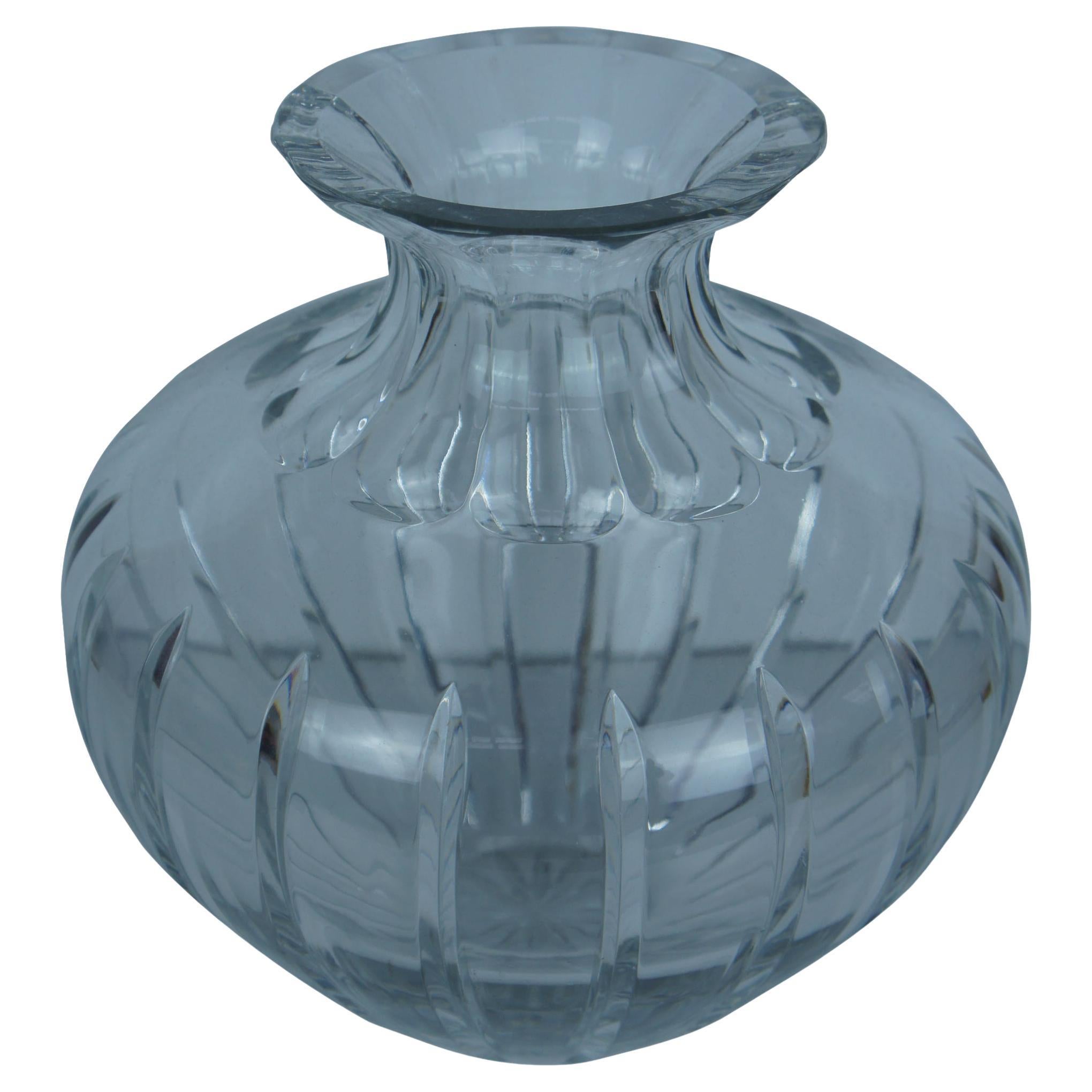 Vintage Crystal Vase, 1950 For Sale at 1stDibs