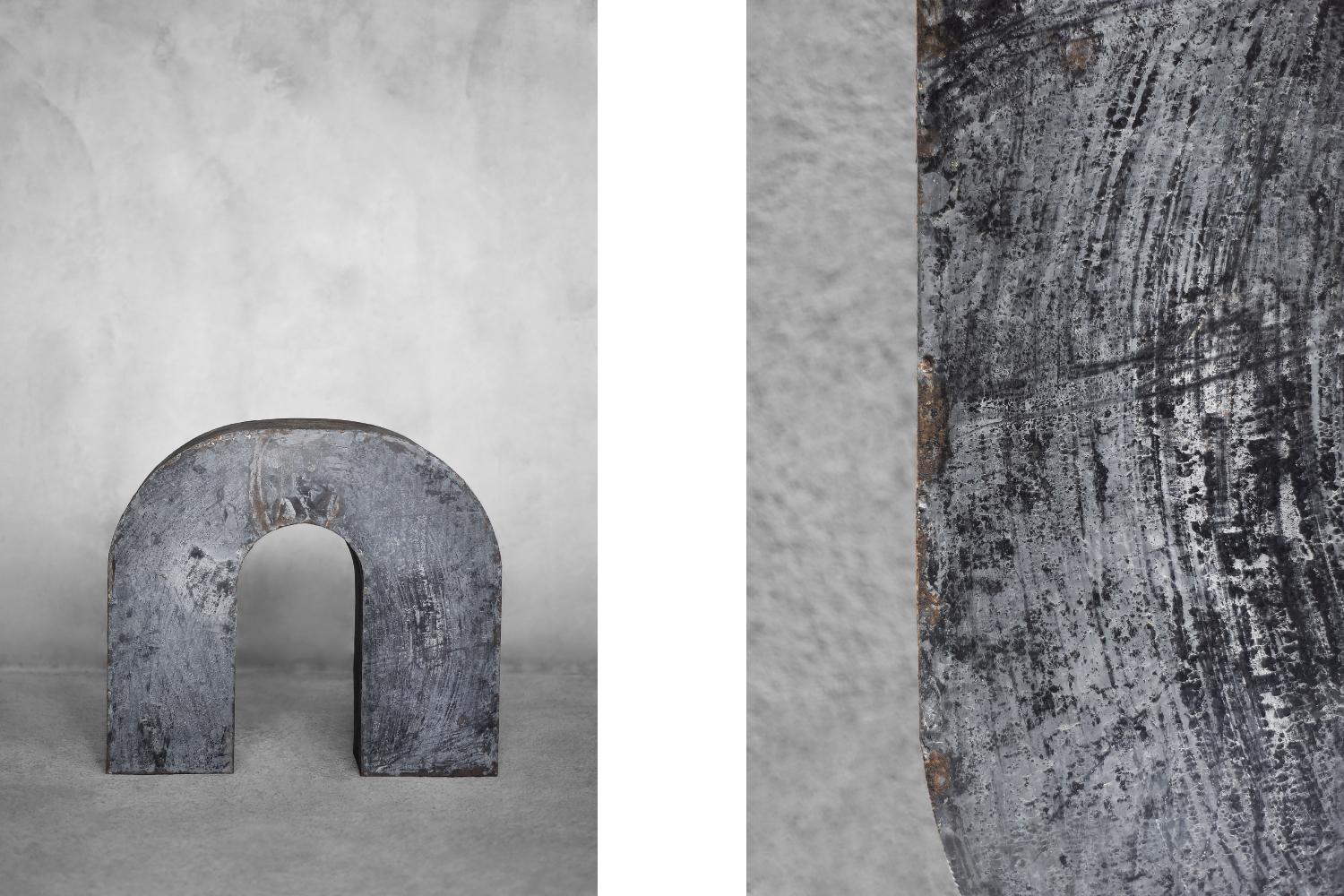 Vintage Large Industrial Polish Metal Letter U, 1950s For Sale 3