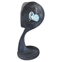 Grande sculpture abstraite en fer vintage