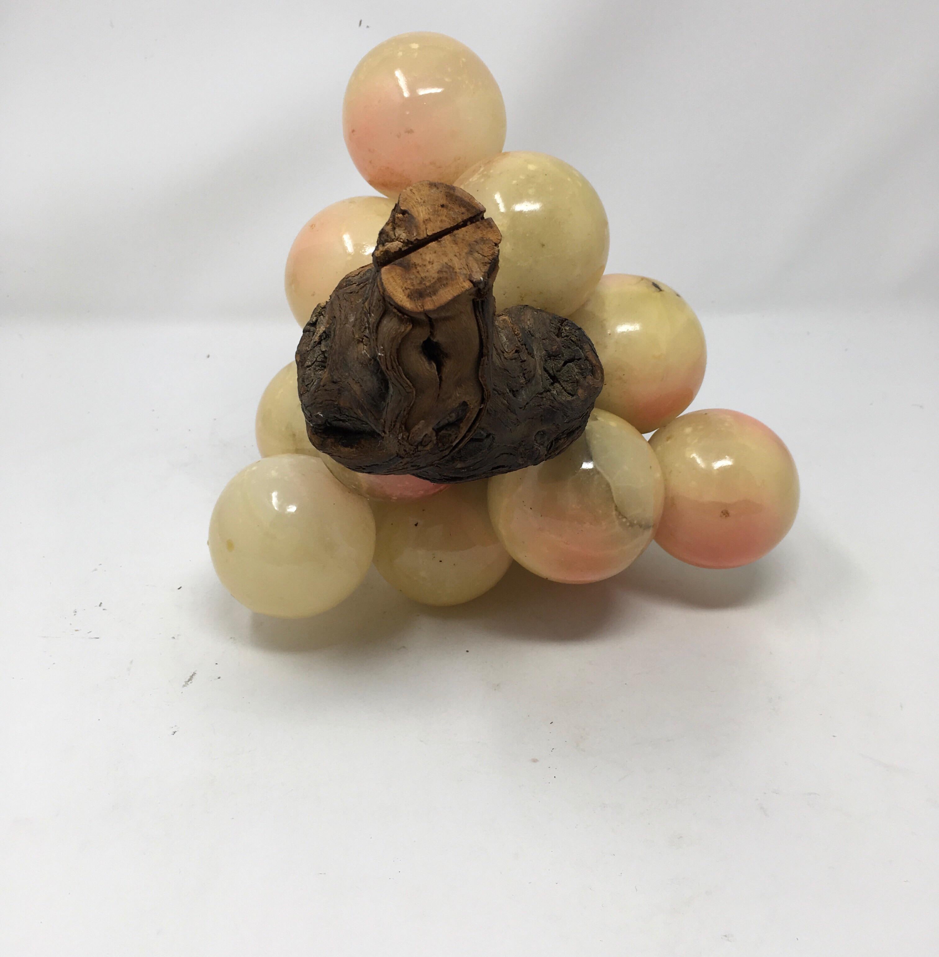 20th Century Vintage Large Italian Alabaster Grapes