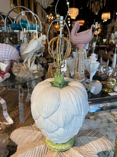 Vintage Large Italian Artichoke Table Lamp Newly Wired Brass 3 Way Sockets