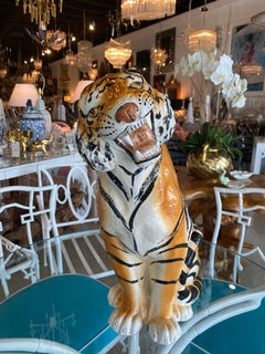 Italian Tiger Statue - 9 For Sale on 1stDibs