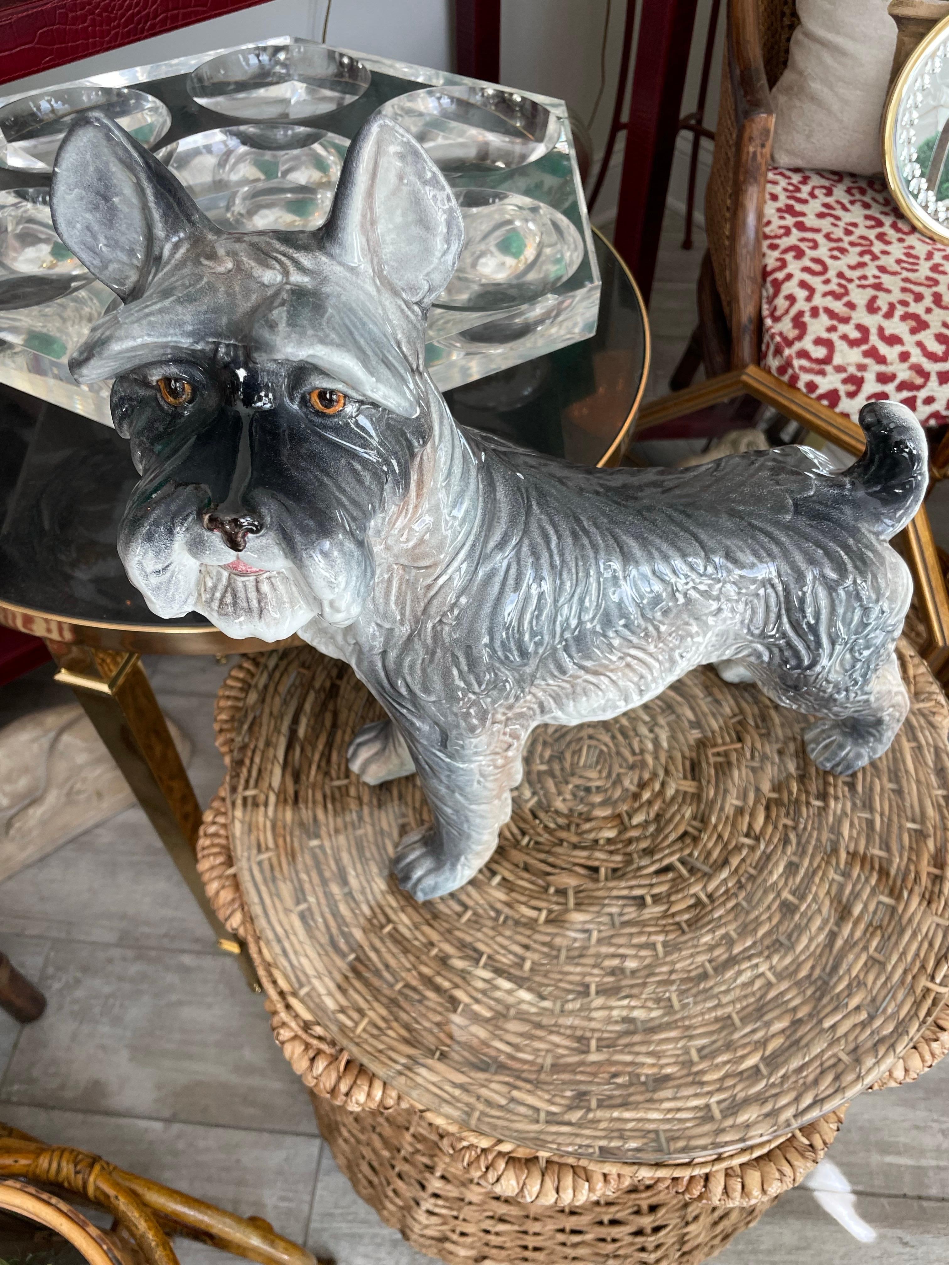 Vintage Grande Schnauzer Italiano in piedi in vendita 3