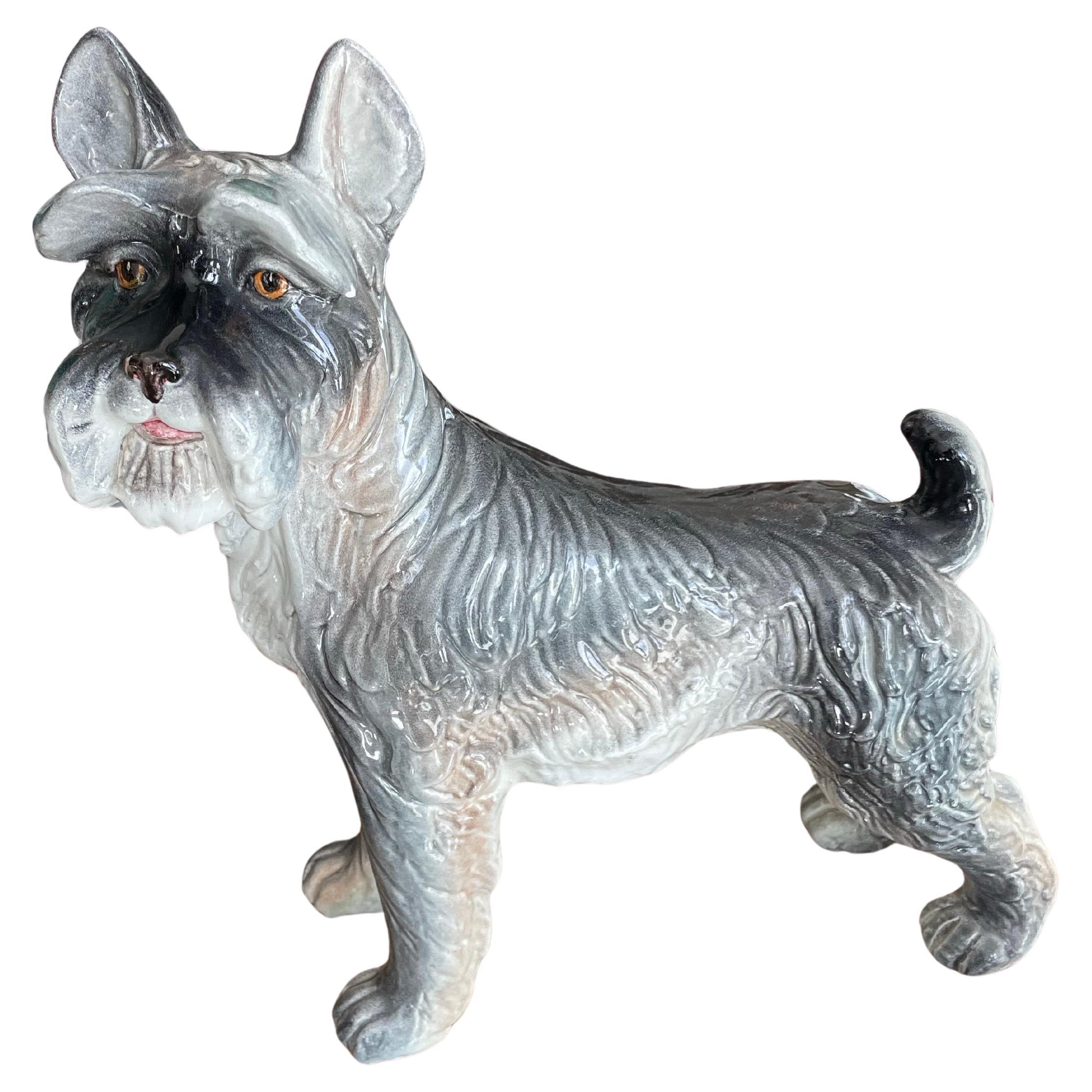 Vintage Grande Schnauzer Italiano in piedi in vendita