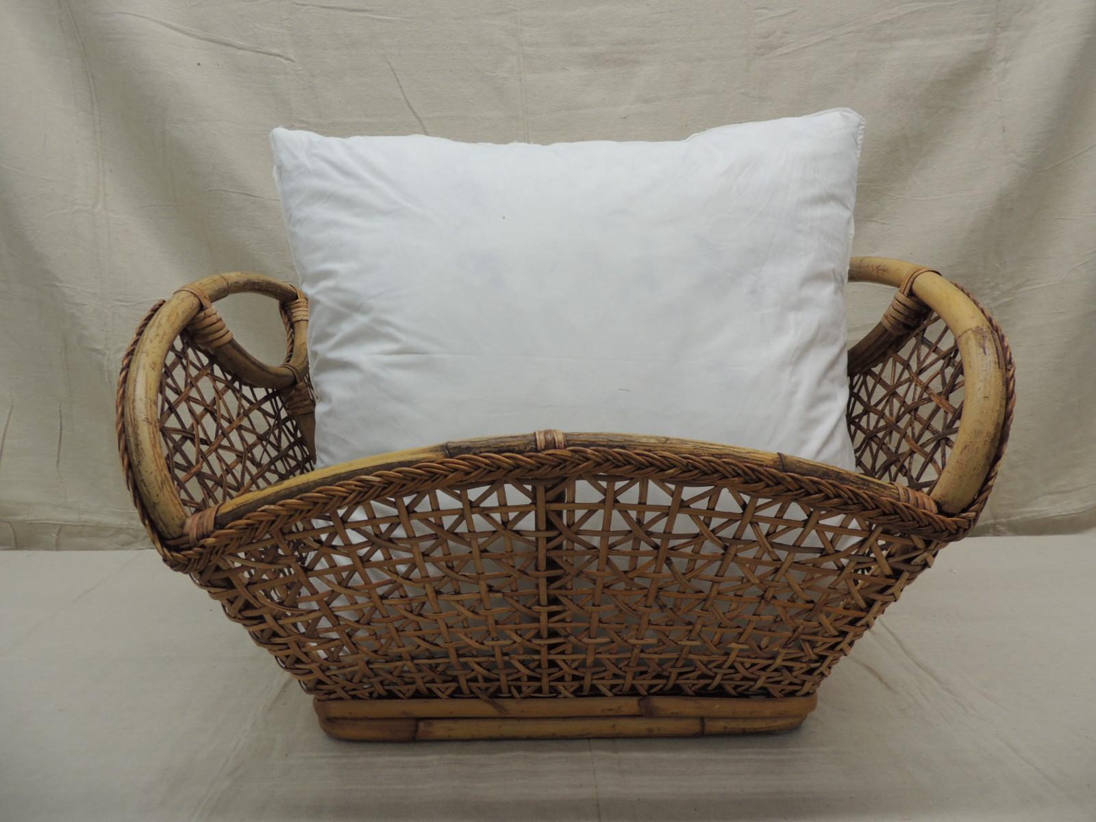 wicker laundry basket