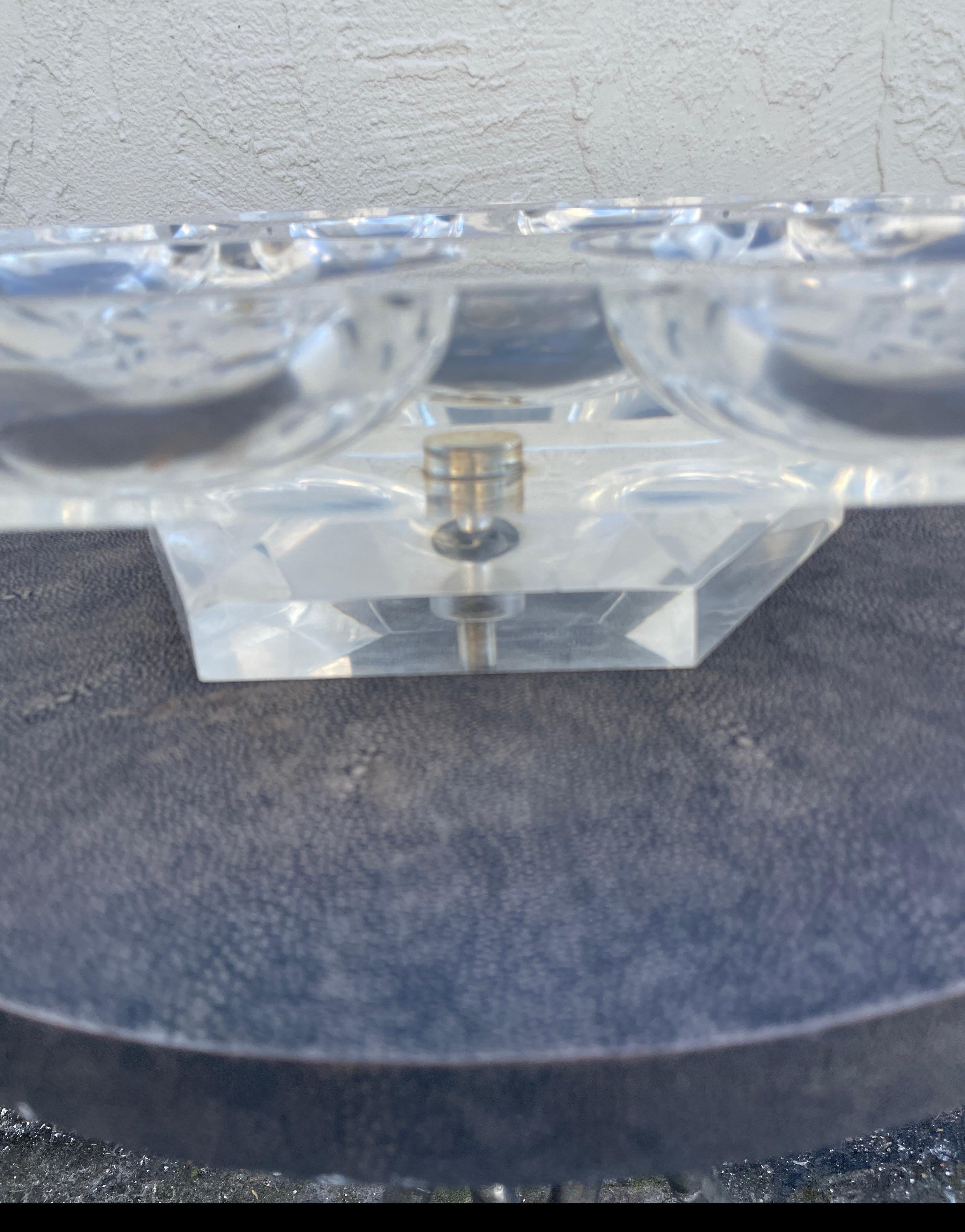 Vintage Large Lucite Lazy Susan For Sale 5