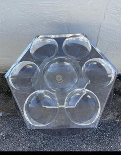 Große Lucite-Lazy Susan, Vintage