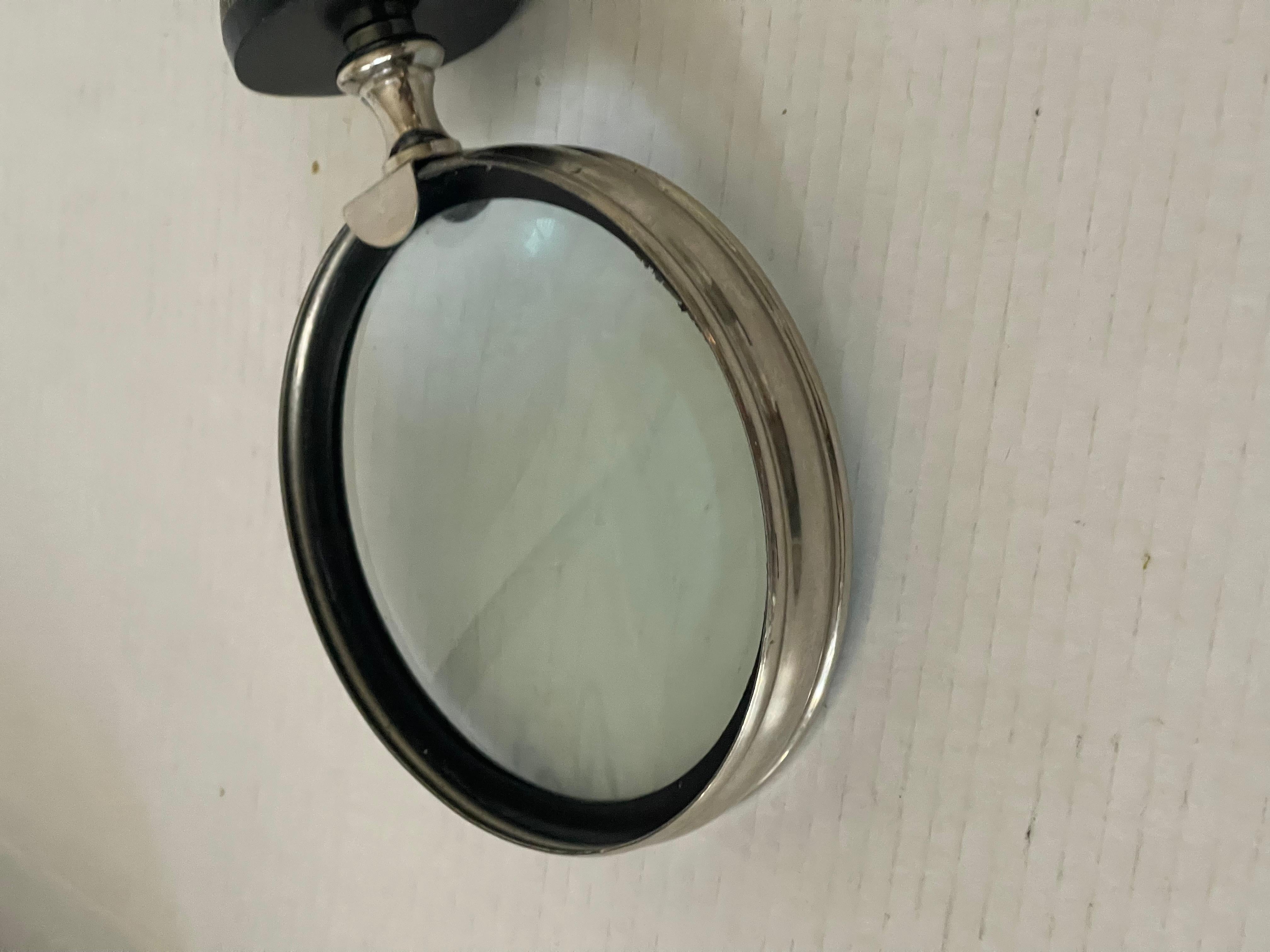 American Classical Vintage Large Magnifying Reading Glass with Horn Handke For Sale