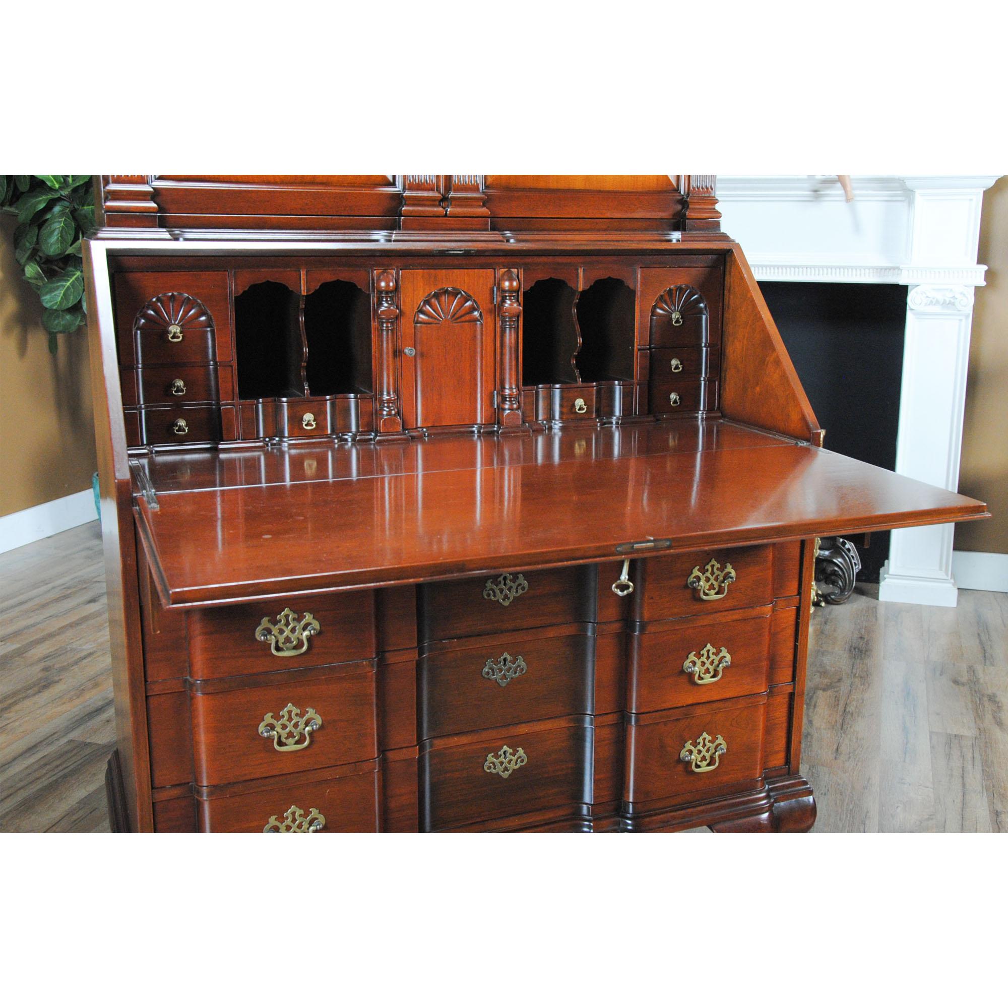 Vintage Large Mahogany Secretary Desk 3