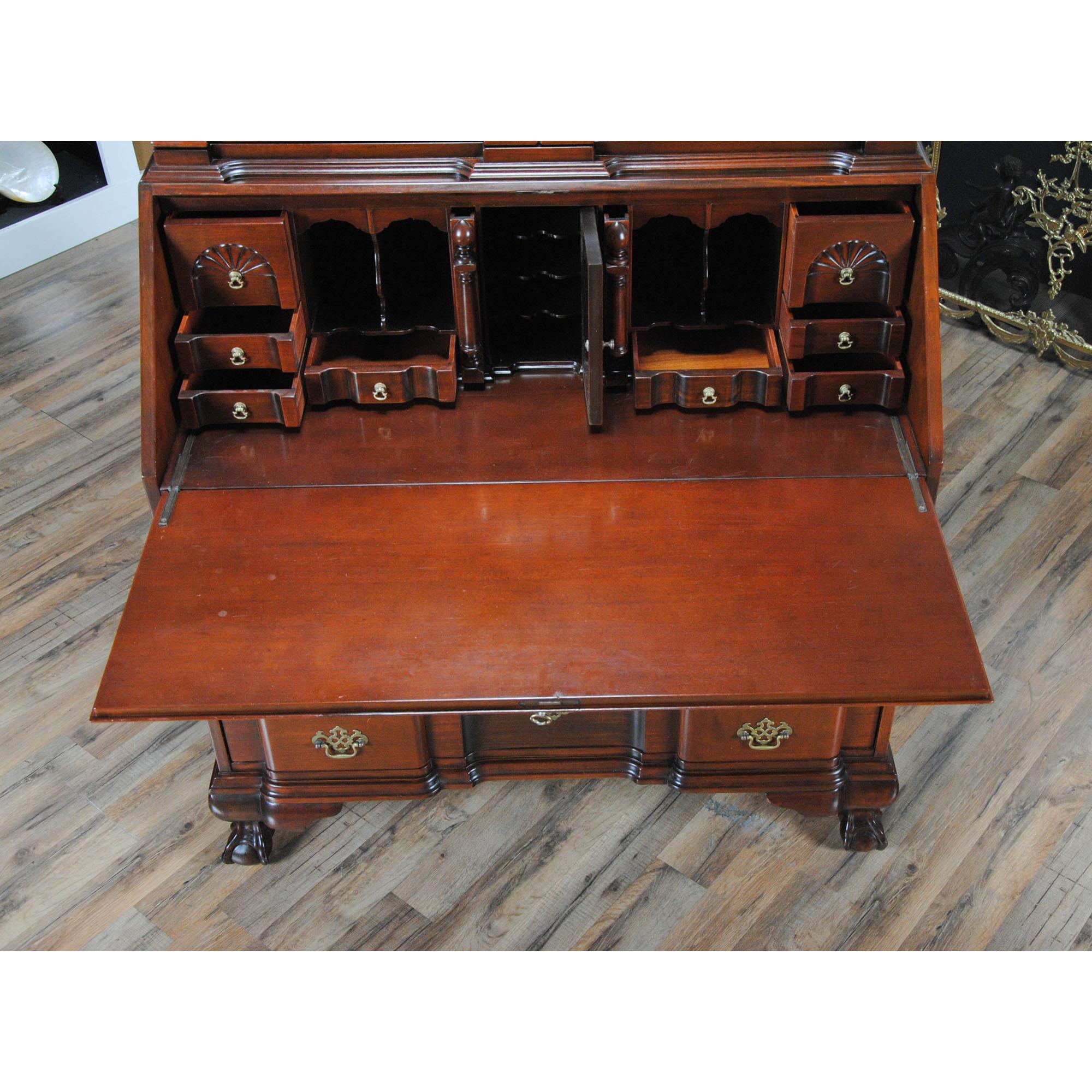 Vintage Large Mahogany Secretary Desk 5