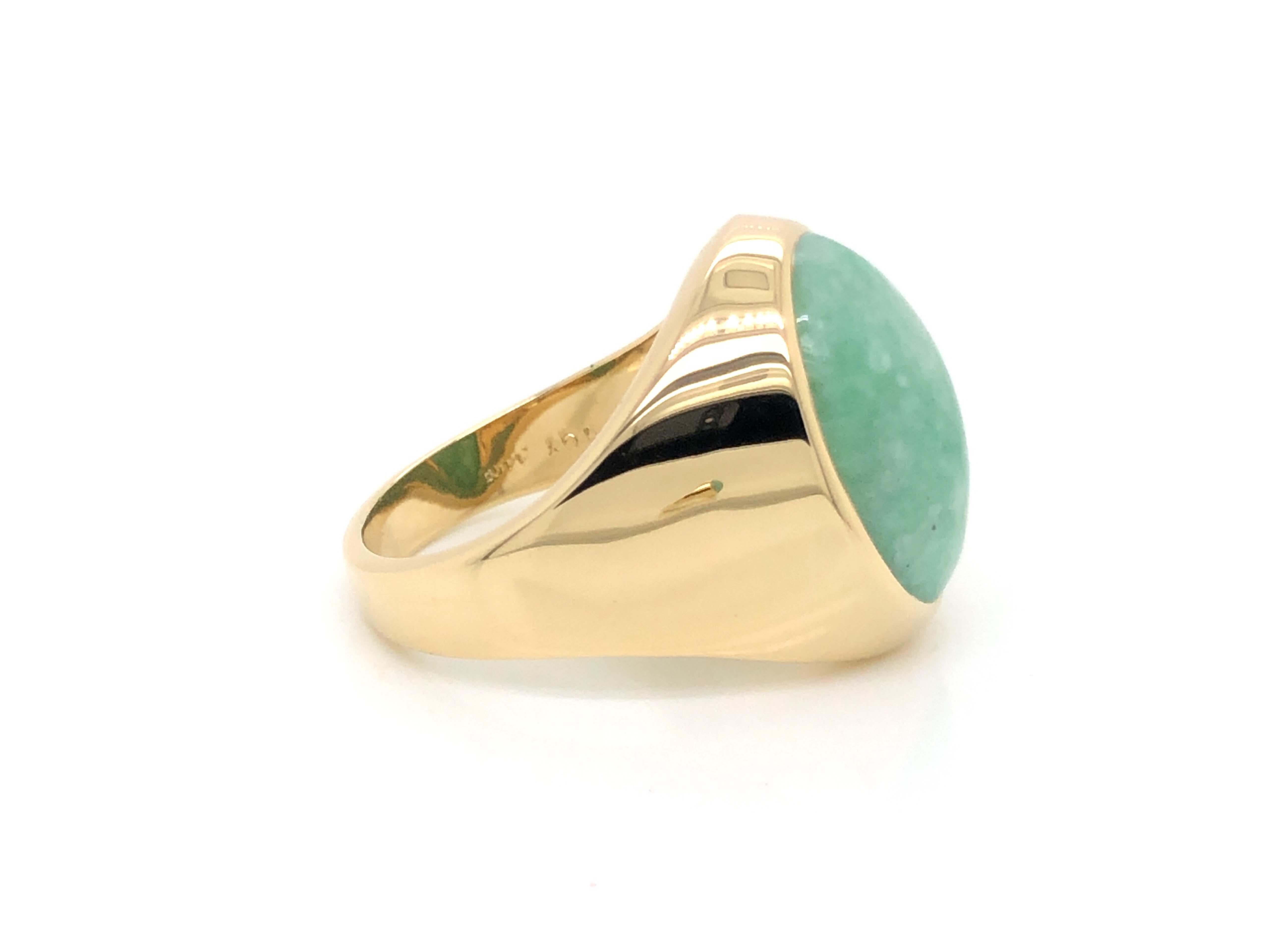 men's jade ring gold