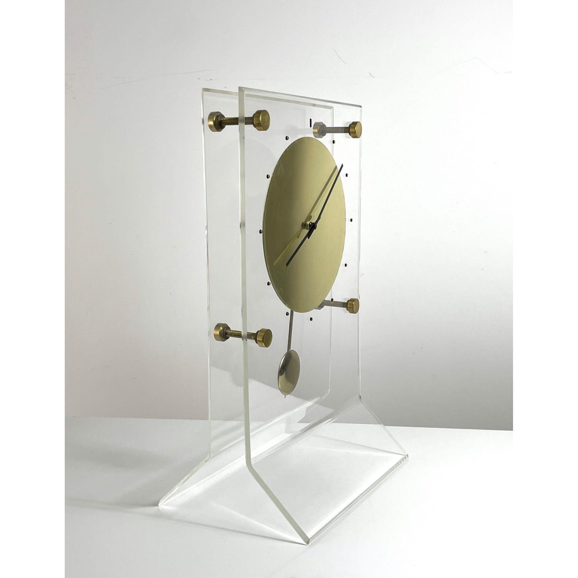 mid century modern mantel clock