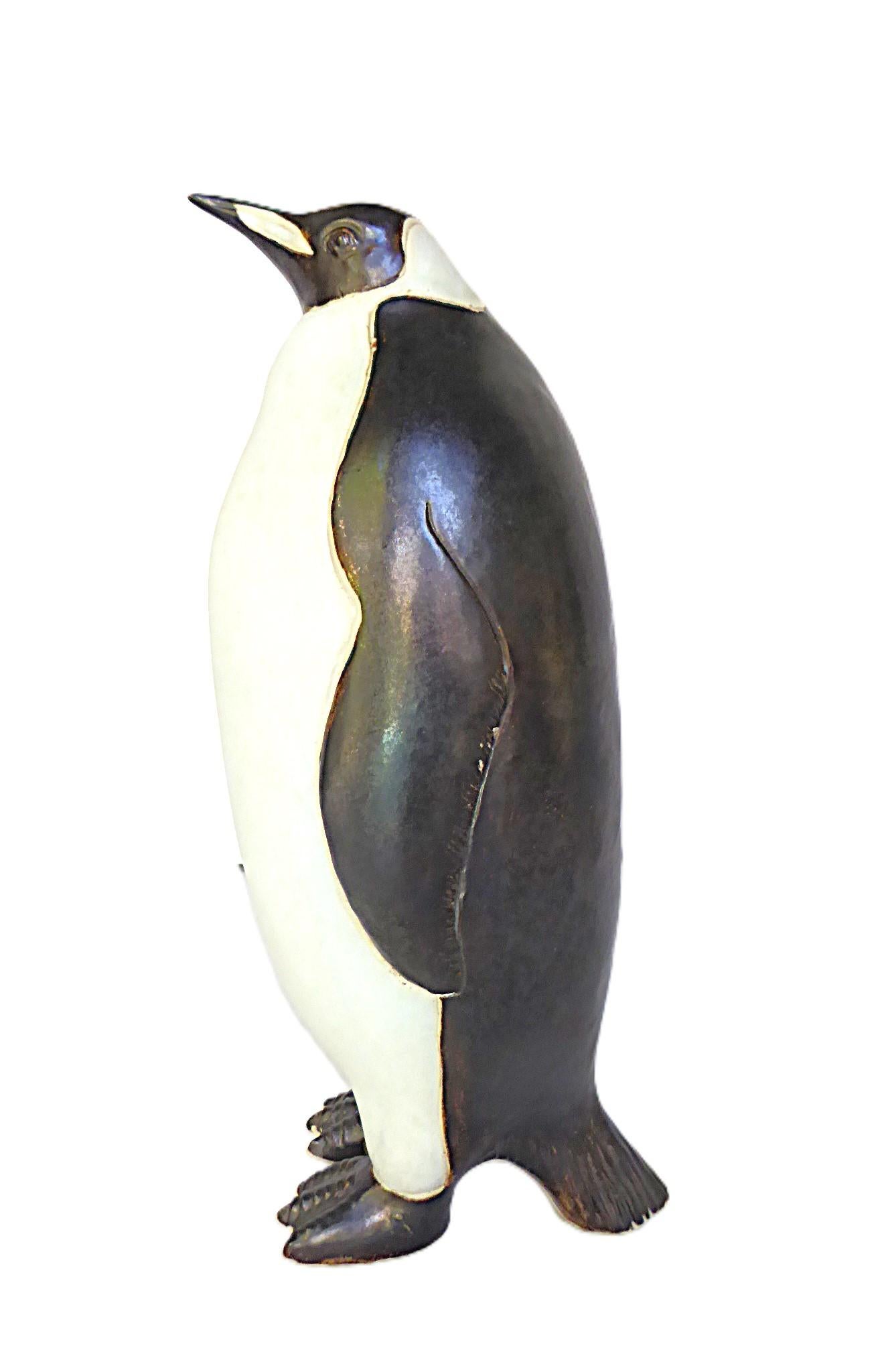 Metà XX secolo Vintage By Grande Pinguino Moderno in Ceramica Anni '60 in vendita