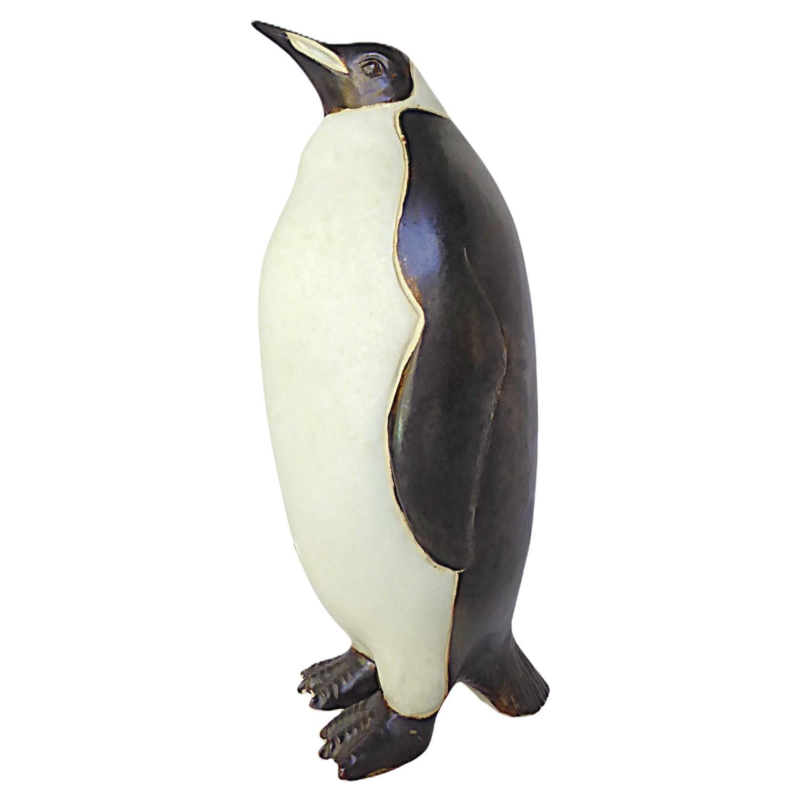 Vintage Large Modern Ceramic Penguin 1960s