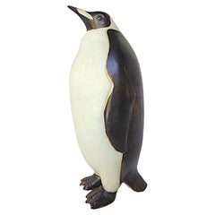 Vintage Large Modern Ceramic Penguin 1960s