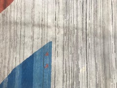 Bobyrug’s Vintage Large Modern Gabbeh Rug