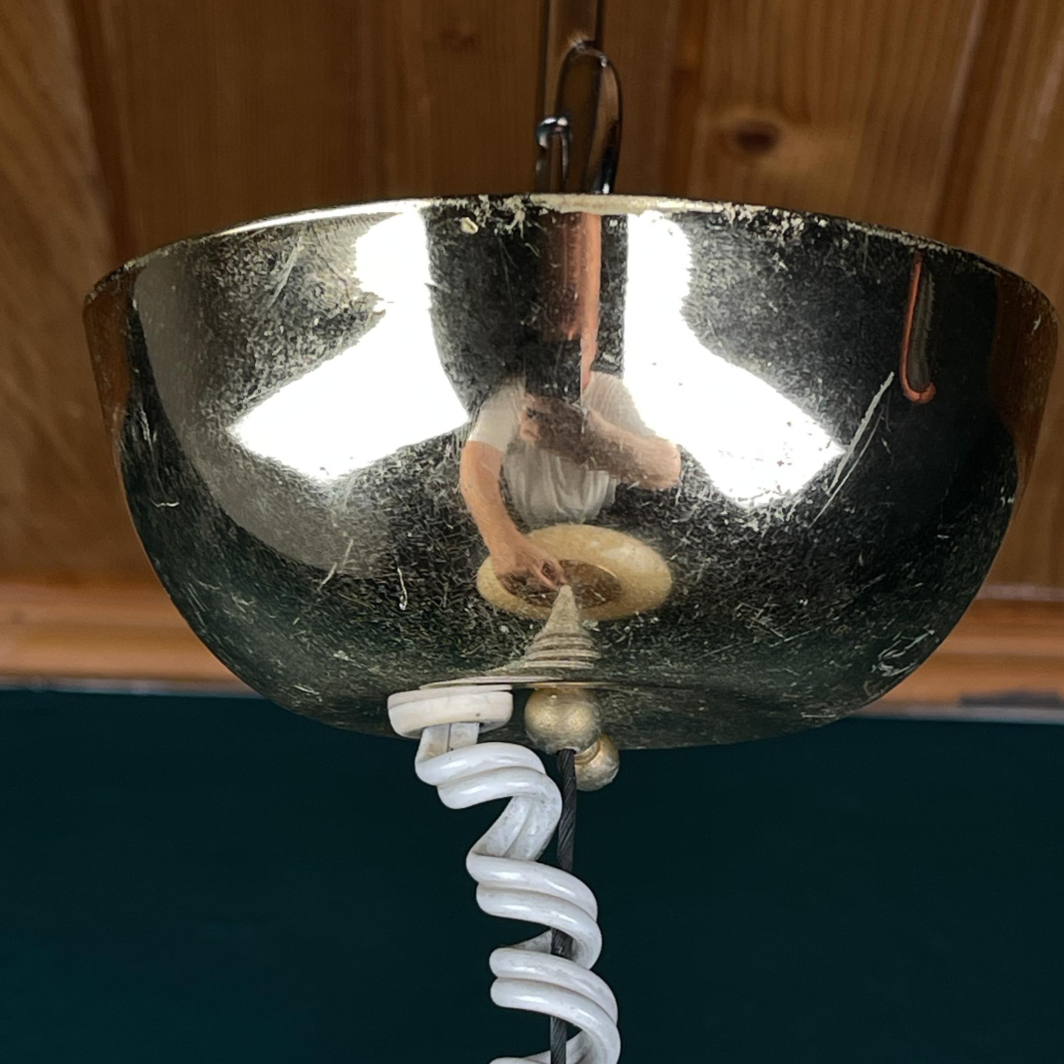Vintage large murano ball pendant lamp by VeArt, Italy 1970s For Sale 6