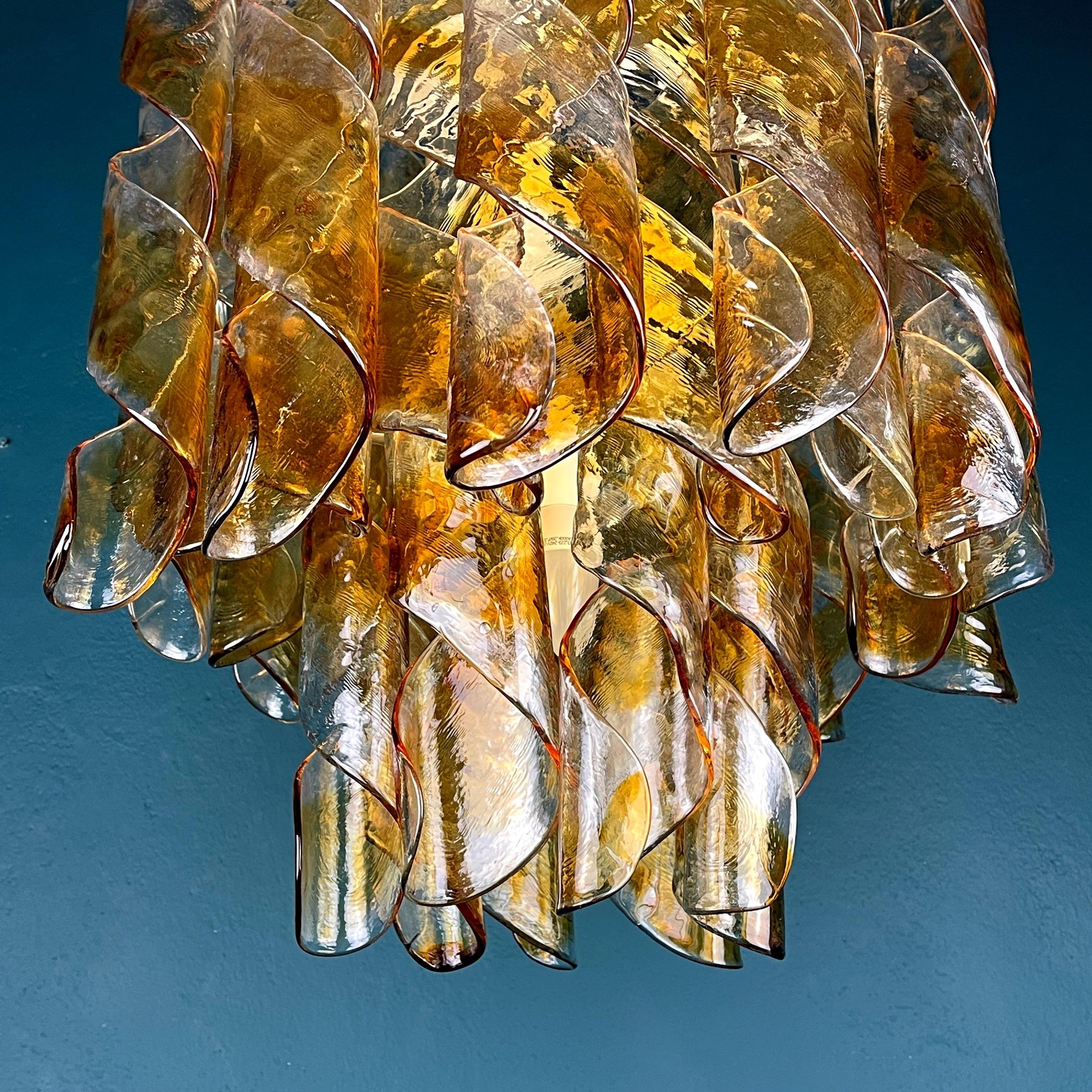 20th Century Vintage Large Murano Chandelier 