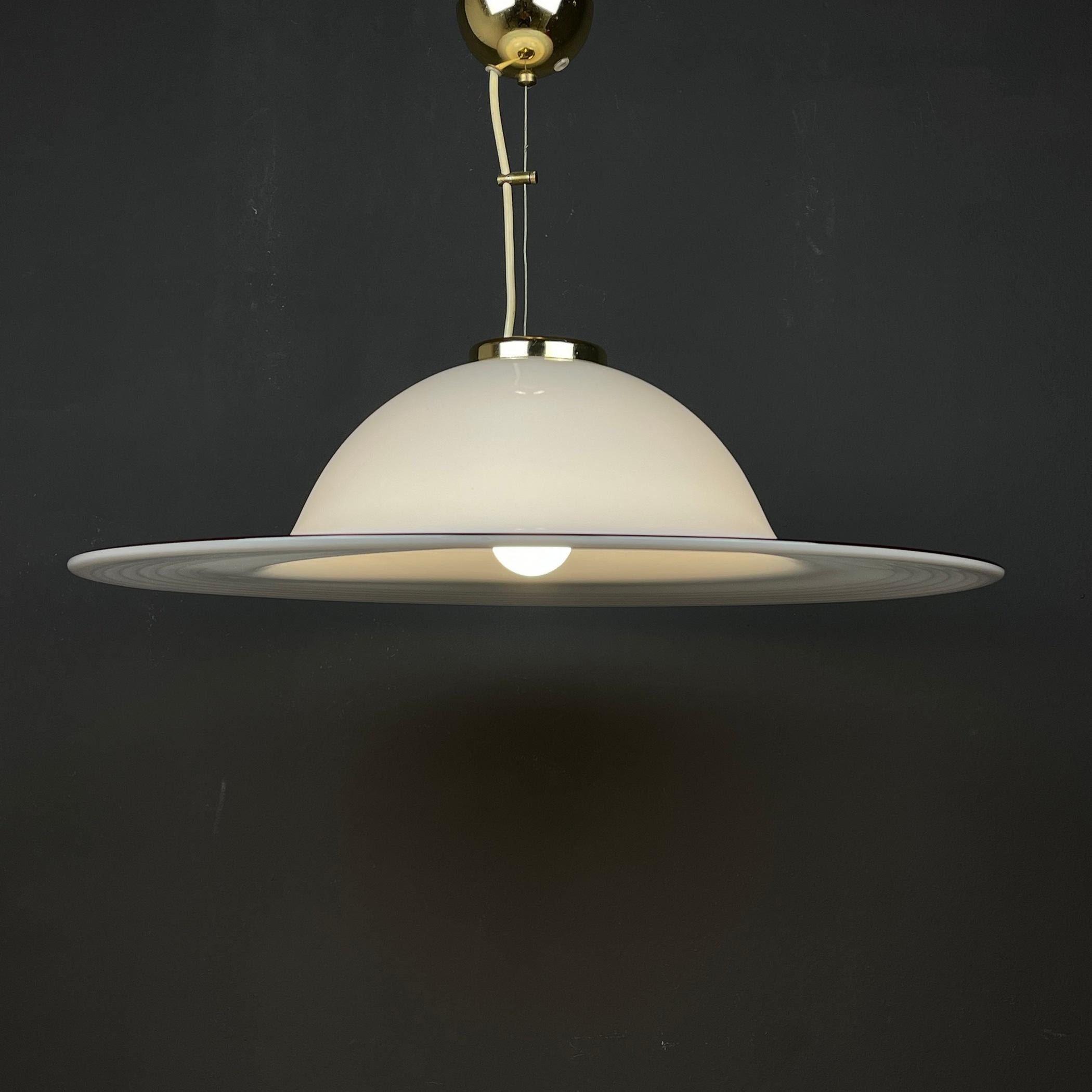 Vintage Large Murano Glass Pendant Lamp, Italy, 1970s For Sale 6