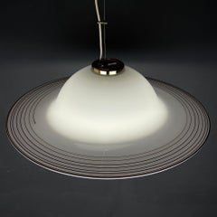 Große Vintage-Hängelampe aus Muranoglas, Italien, 1970er Jahre