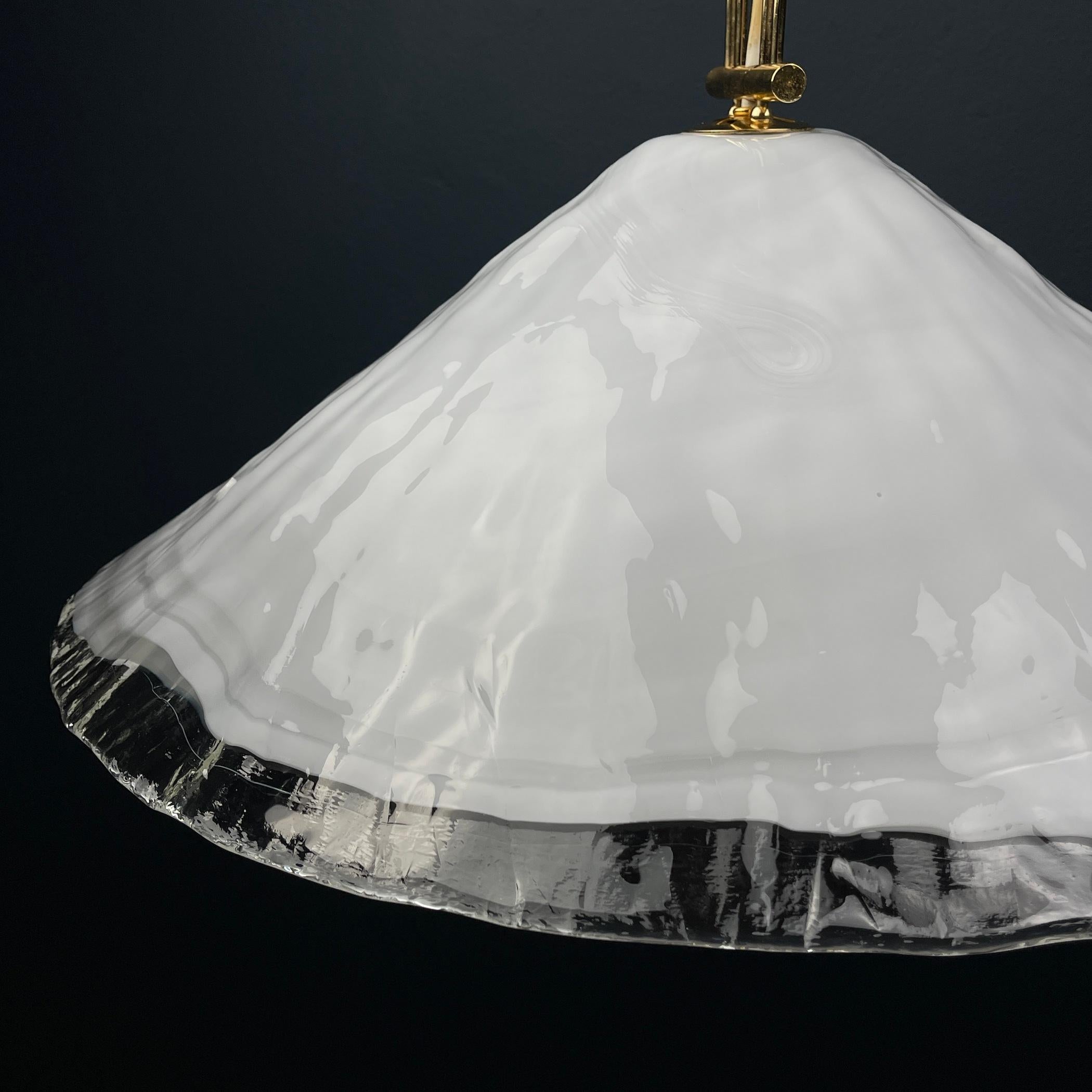 Vintage large murano pendant lamp by 