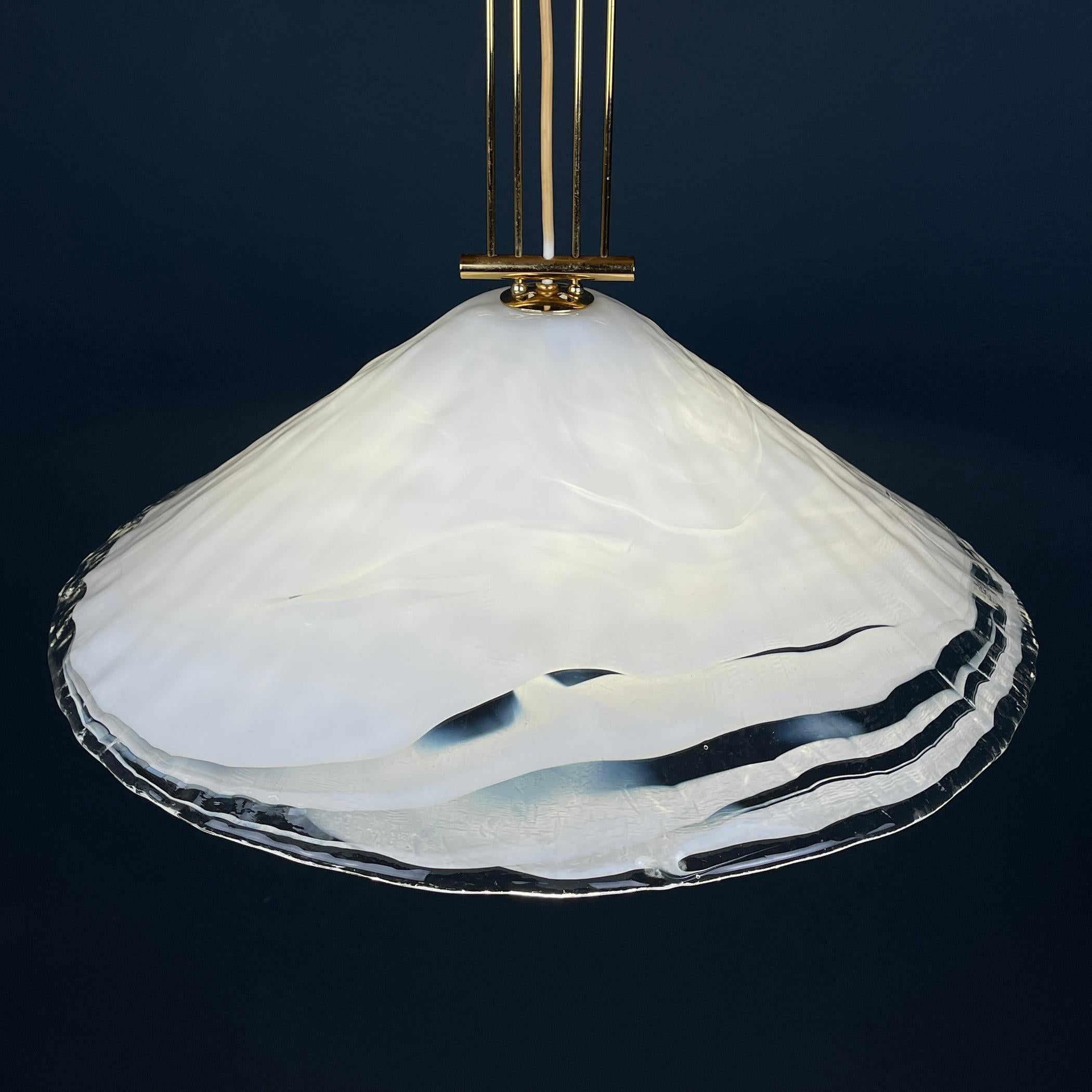 Vintage large murano pendant lamp by 
