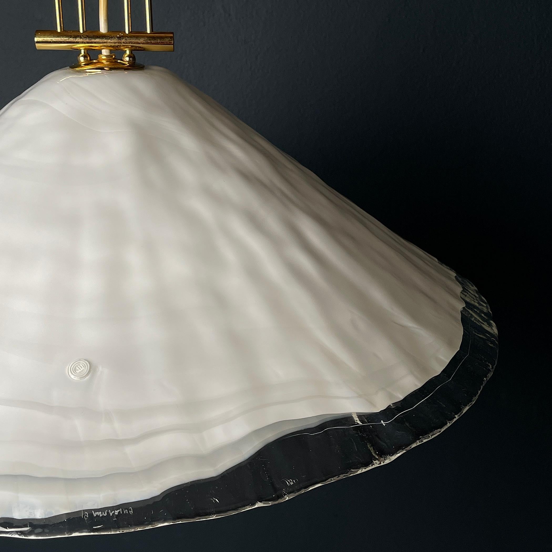 Mid-Century Modern Vintage large murano pendant lamp by 