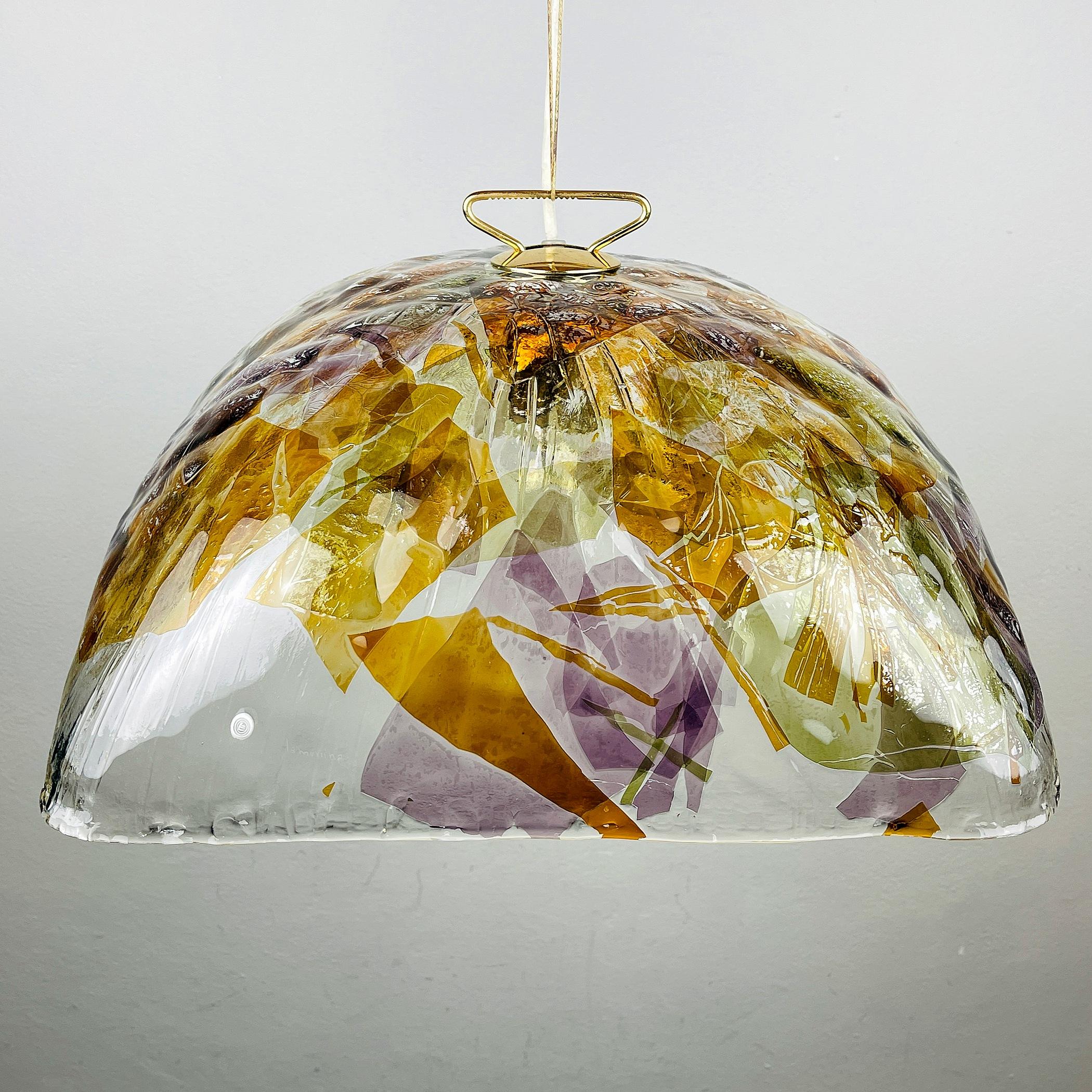 20th Century Vintage Large Murano Pendant Lamp by Manufacture 
