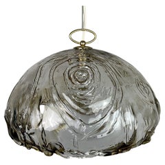 Vintage Large Murano Pendant Lamp by Manufacture "La Murrina" Italy 1970s