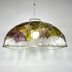 Lampada a sospensione vintage di Murano di grandi dimensioni della manifattura "La Murrina" Italia anni '90