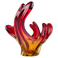 Vintage large murano vase Italy 1960s