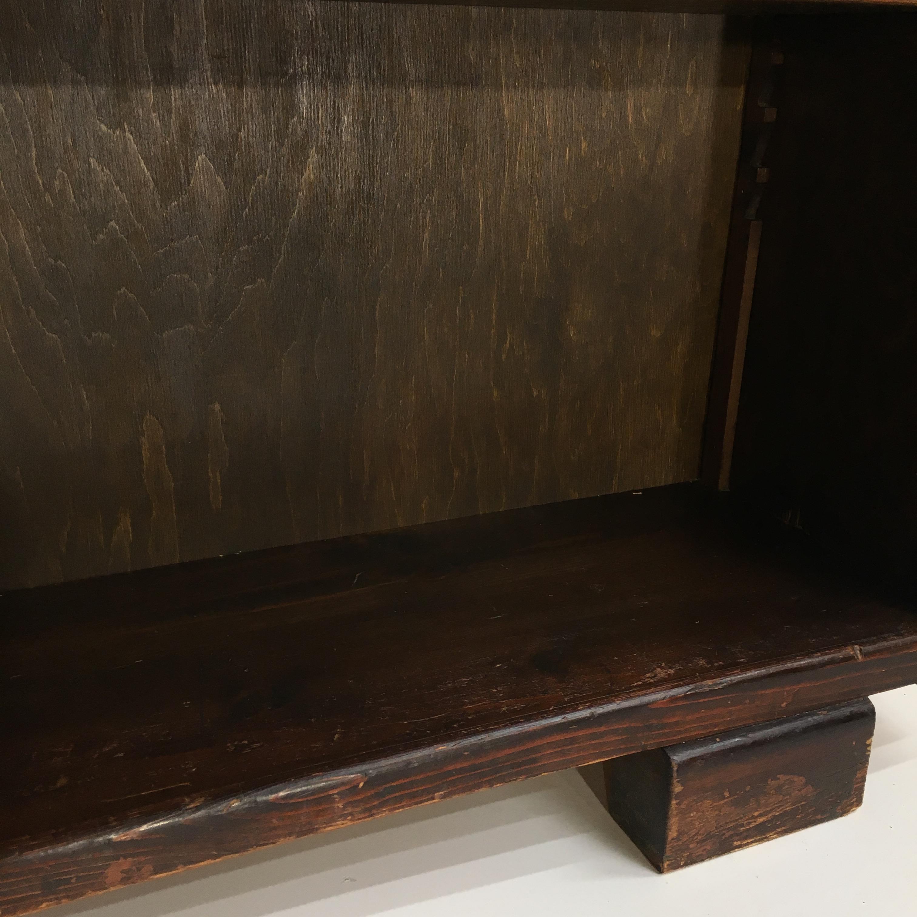 Vintage Large Oak Bookcase For Sale 2
