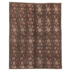 Vintage Large Oushak in Antique Brown
