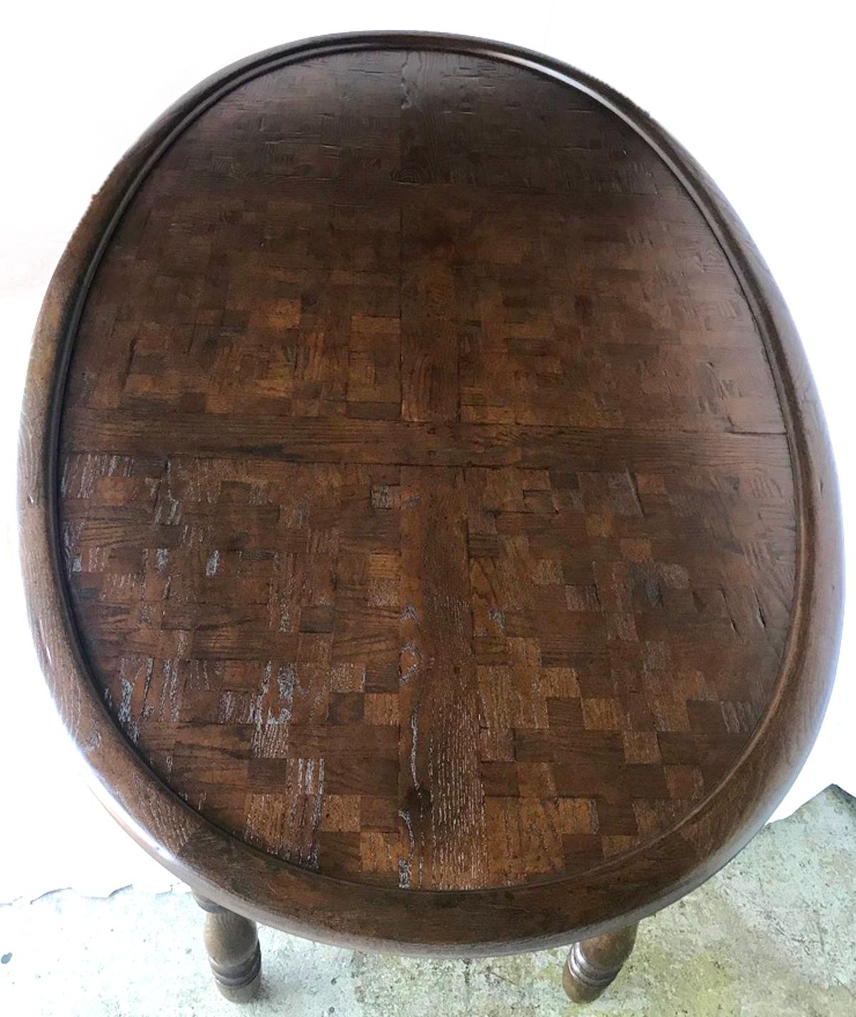 American Vintage Large Oval Conference or Center Table in Oak
