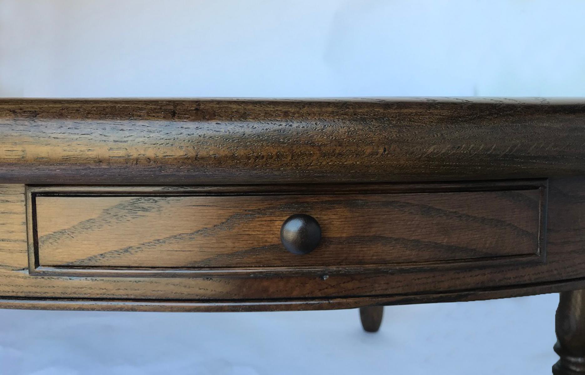 20th Century Vintage Large Oval Conference or Center Table in Oak