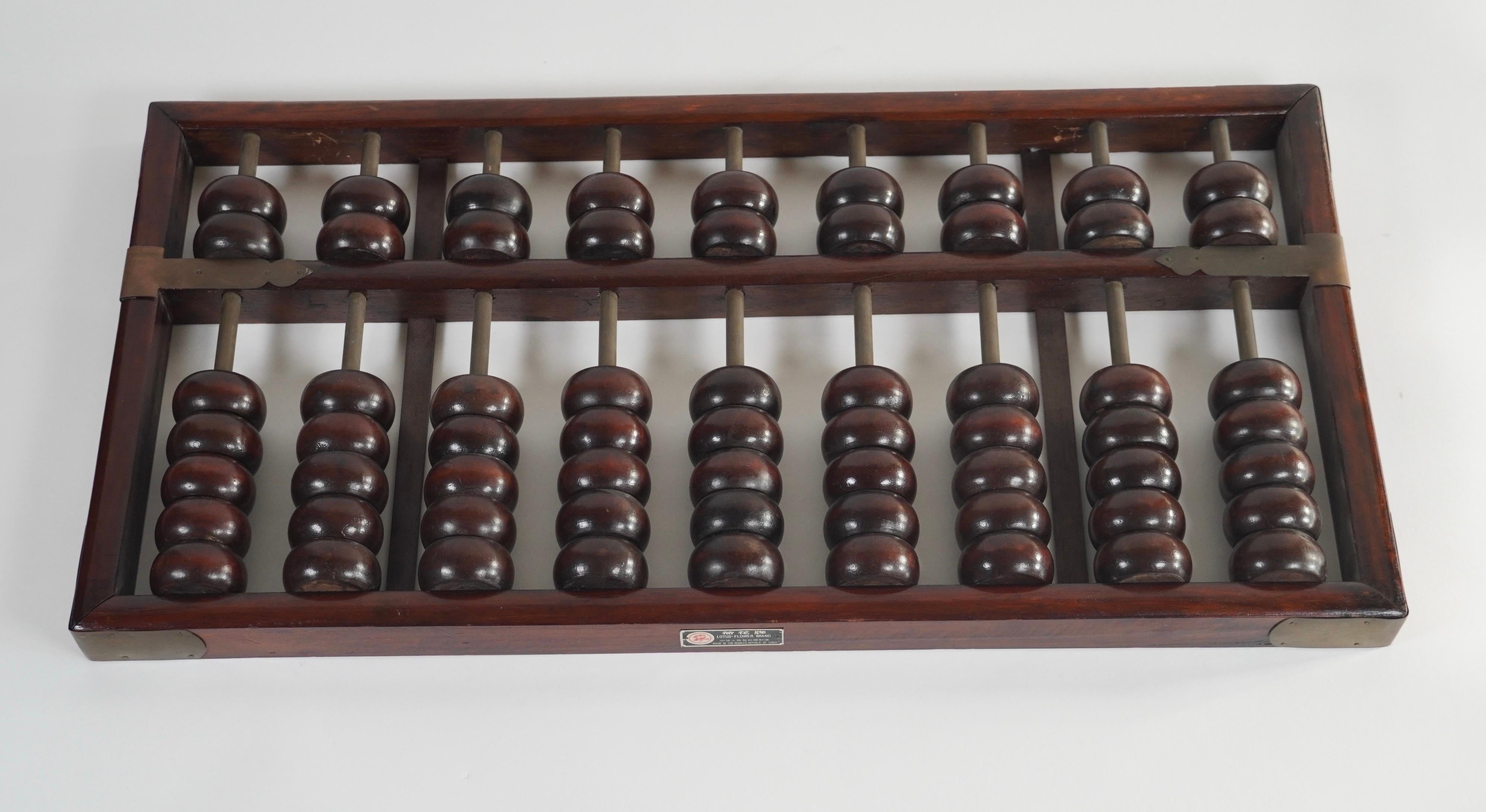 Hand-Crafted Vintage Large Oversized Class Room Teaching Aid Abacus