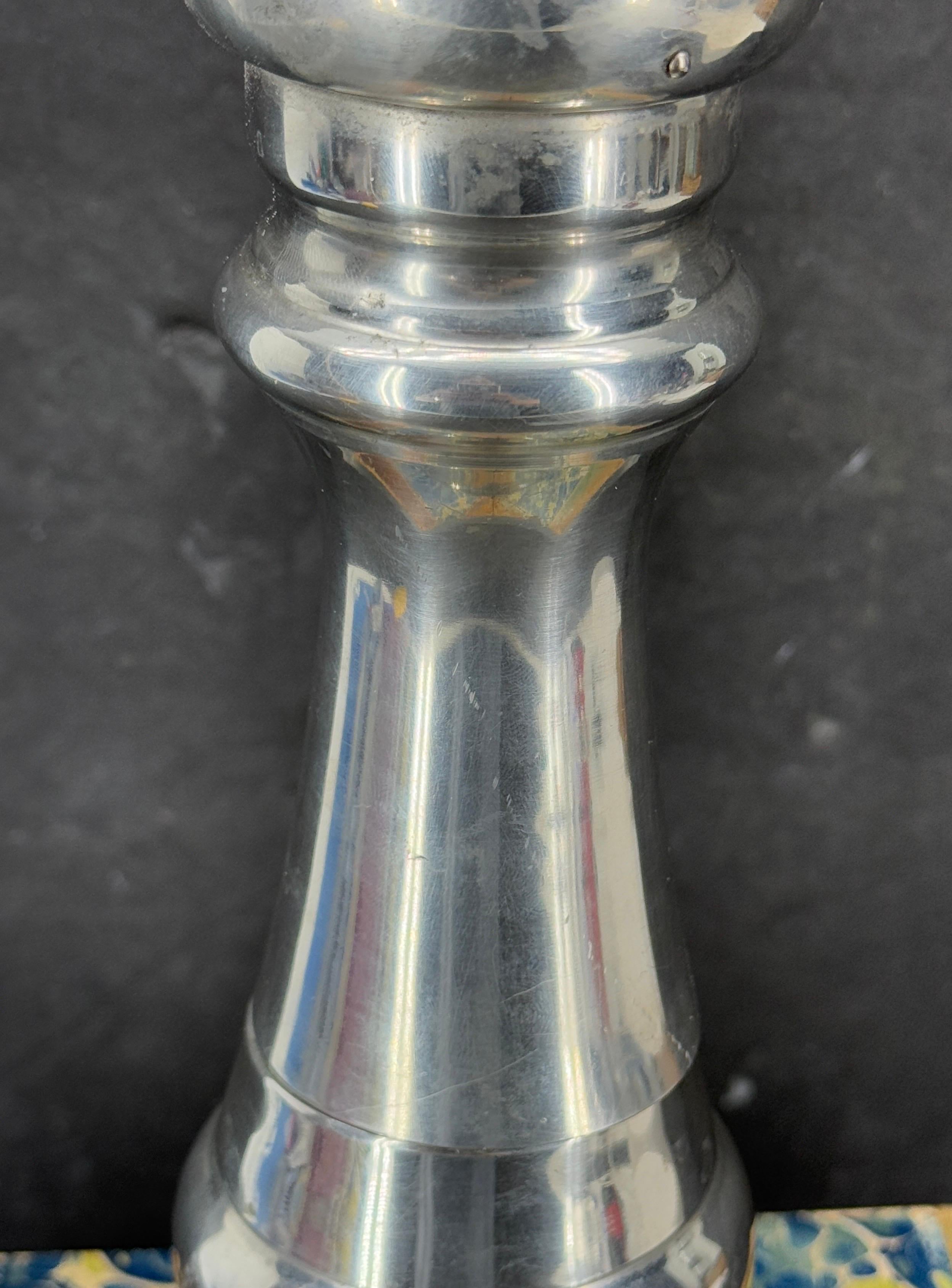Hand-Crafted Vintage Large Oversized Italian Salt Pepper Mill For Sale