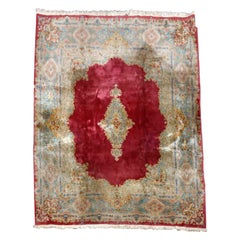 Vintage and Large Persian Kirman Oriental Rug, circa 1950