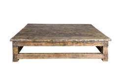 Vintage Large Plank Top Coffee Table